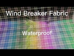 Yarn-Dyed Foiled Wind Breaker Fabric 80gsm Water Proof